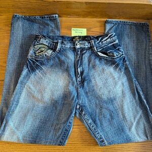 Akademiks Blue Relaxed Jeans